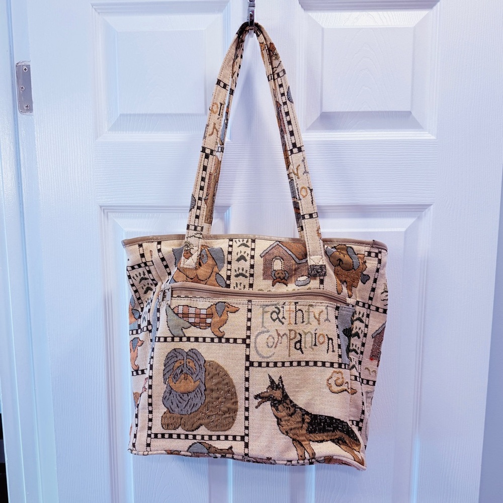 Dog Tapestry Tote Bag By Jade